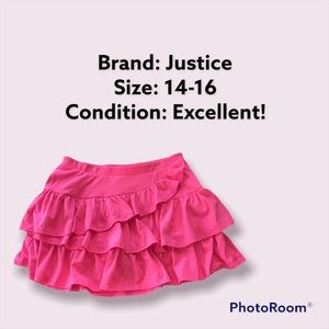 Justice size 14 Skort